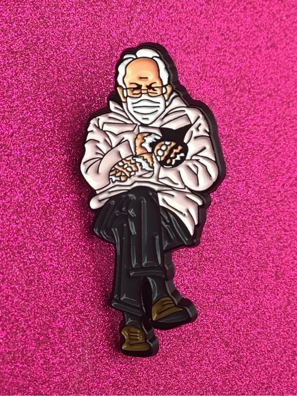 Sanders Enamel Pin